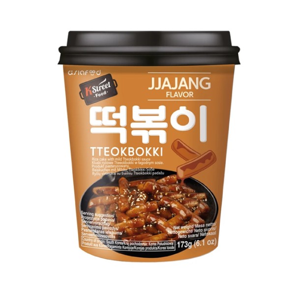 K Street Food Tteokbokki Στιγμιαία Noodle με γεύση Jjajang