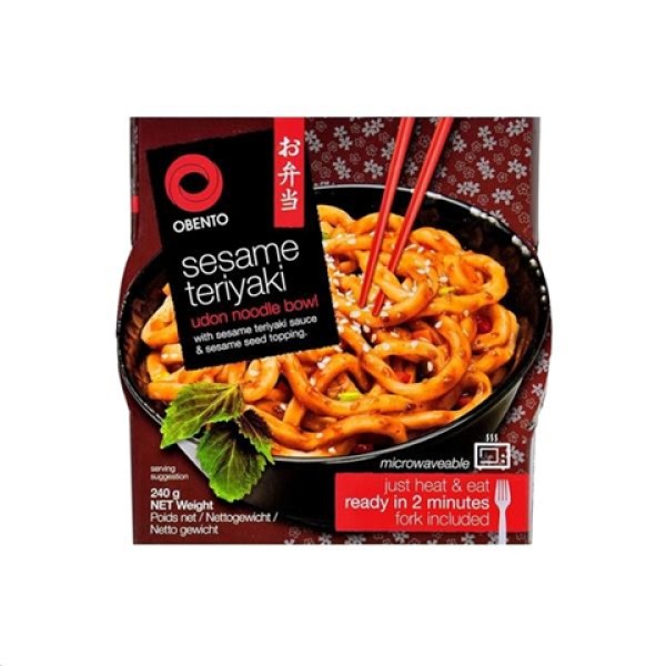 Obento Στιγμιαία Noodle Teriyaki Sesame Udon Noodle 