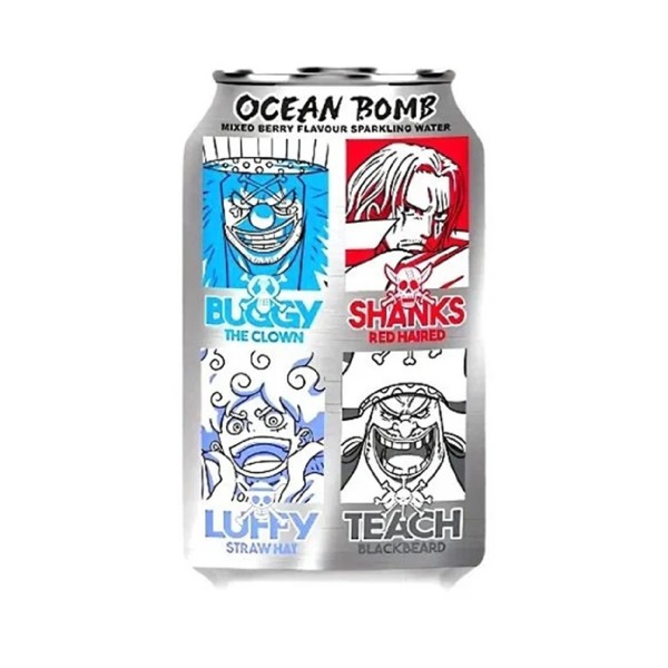 Ocean Bomb Ανθρακούχο Νερό με Γεύση Ανάμεικτα Μούρα