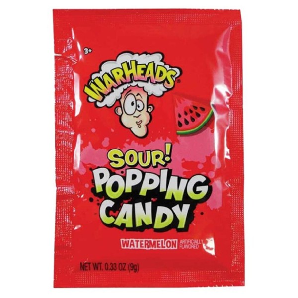 Warheads Sour Popping Candy Watermelon