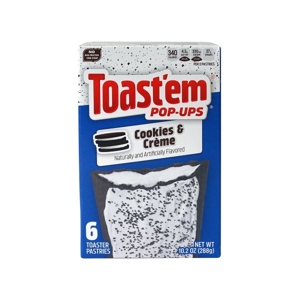 Toast'em Pop- ups cookies & creme
