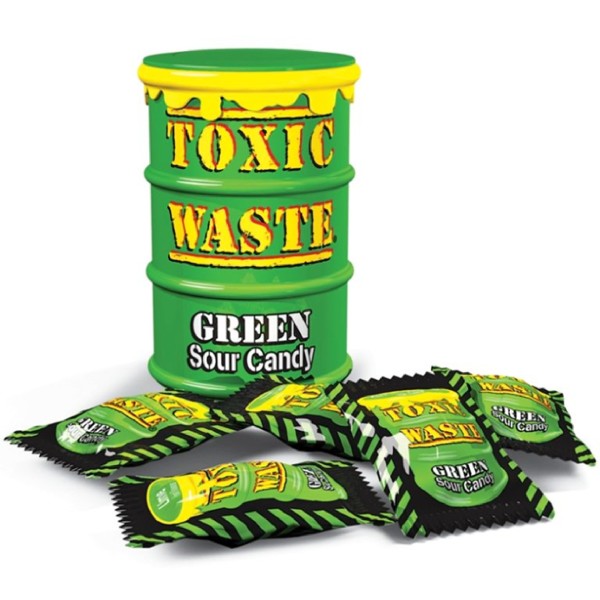 Toxic waste Green drum