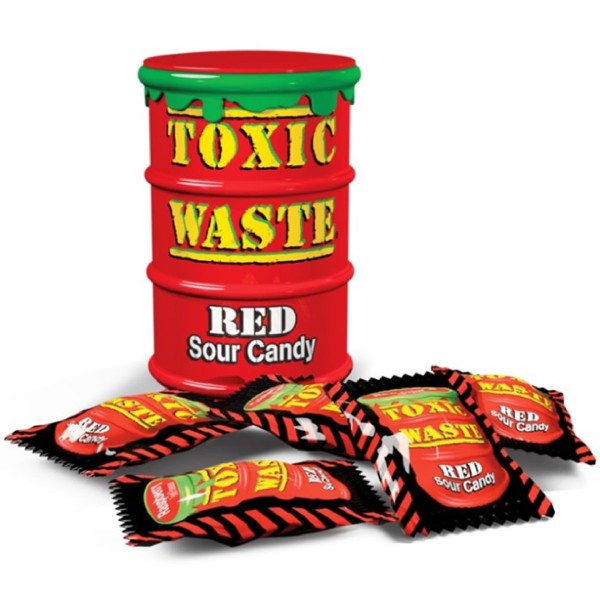 Toxic Waste Καραμέλες Red Sour 