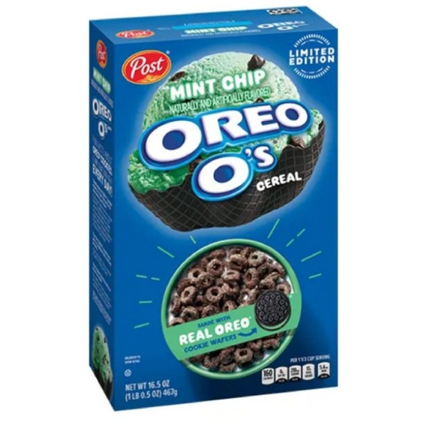 Oreo Mint Chip Chocolate Cereal