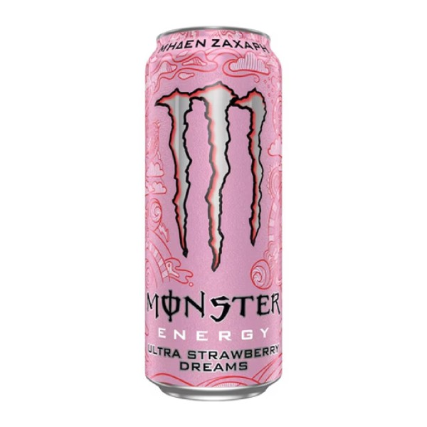 Monster Strawberry Ultra Zero Ενεργειακό Ποτό