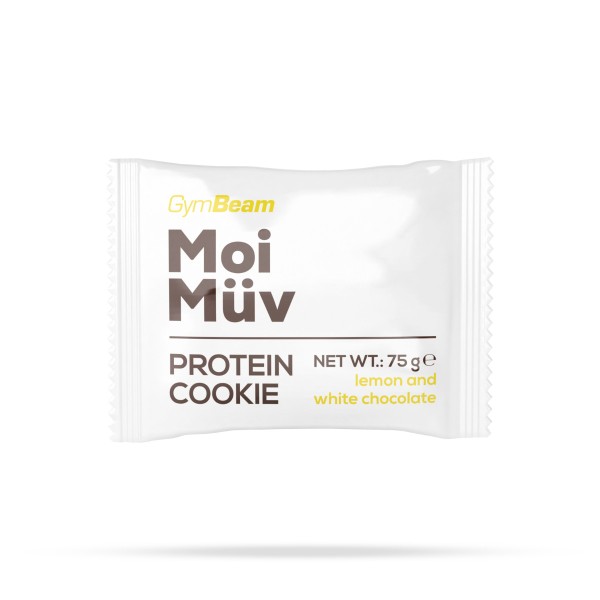 Μπισκότο Πρωτεΐνης MoiMuv με Γεύση Λεμόνι και Λευκή Σοκολάτα 75gr