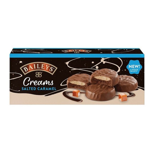 Μπισκότα με Γέμιση Κρέμα Bailey's και Σοκολάτα Γάλακτος και Αλατισμένη Καραμέλα