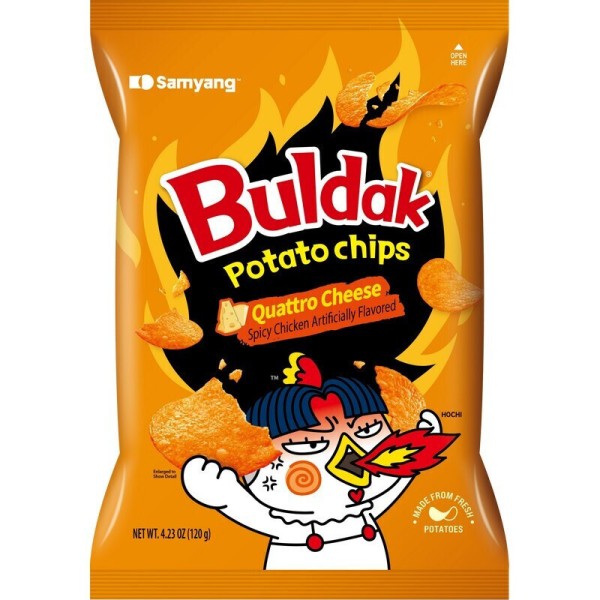 Samyang Buldak Πατατάκια με 4 τυριά