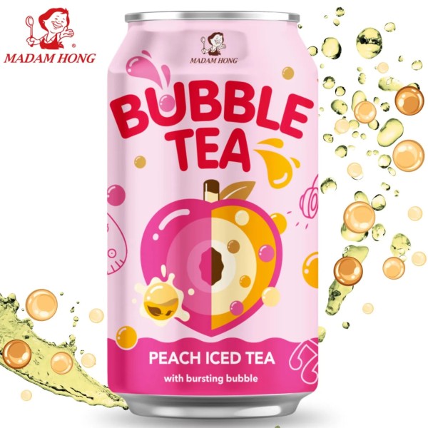 Madam Hong Bubble Tea με Γεύση Ροδάκινο
