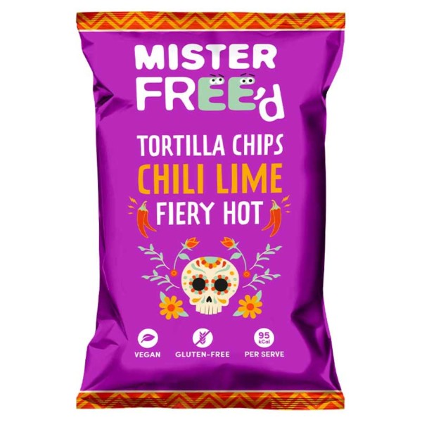 Mister Free'D Τσιπς Τορτίγιας με Γεύση Καυτερό Chilli and Lime