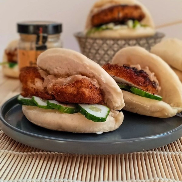 Bao Buns με Κοτόπουλο
